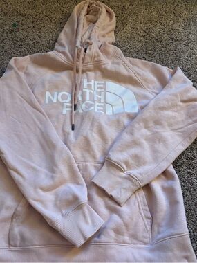 The North Face Blush Pink Pullover Hoodie with Logo